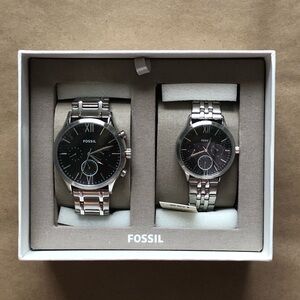 Fossil Silver Watch Set
